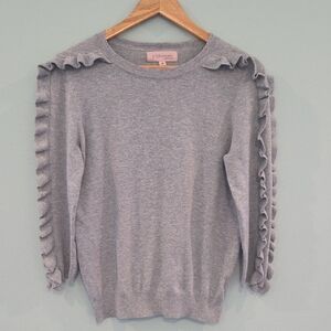 Philosophy Sweater Light Gray Women's Size M Long Sleeve